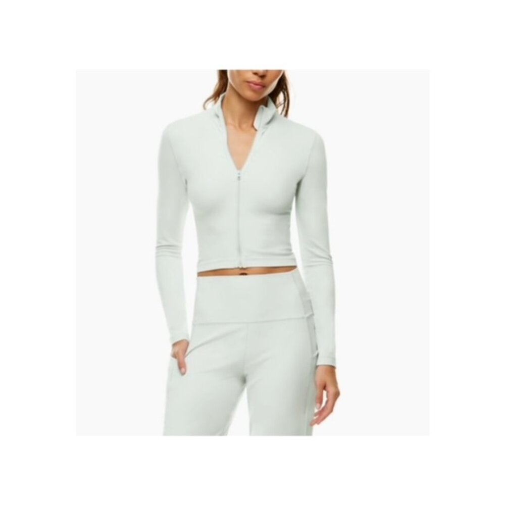 TnAction Zip-Up Butter Cropped Jacket